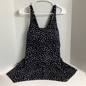 Denim & Co. Beach Handkerchief Hem Tankini with Short
